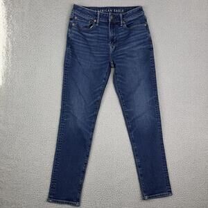 American Eagle Airflex+ Relaxed Slim Denim Jeans Mens 29x30 Medium Wash
